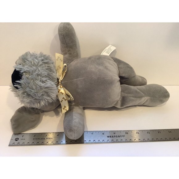 Royal Plush Toys Plush Gray Schnauzer Dog Stuffed Animal Soft Toy - Picture 7 of 7